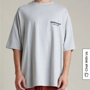 Essentials Heather Grey Tee men’s XL